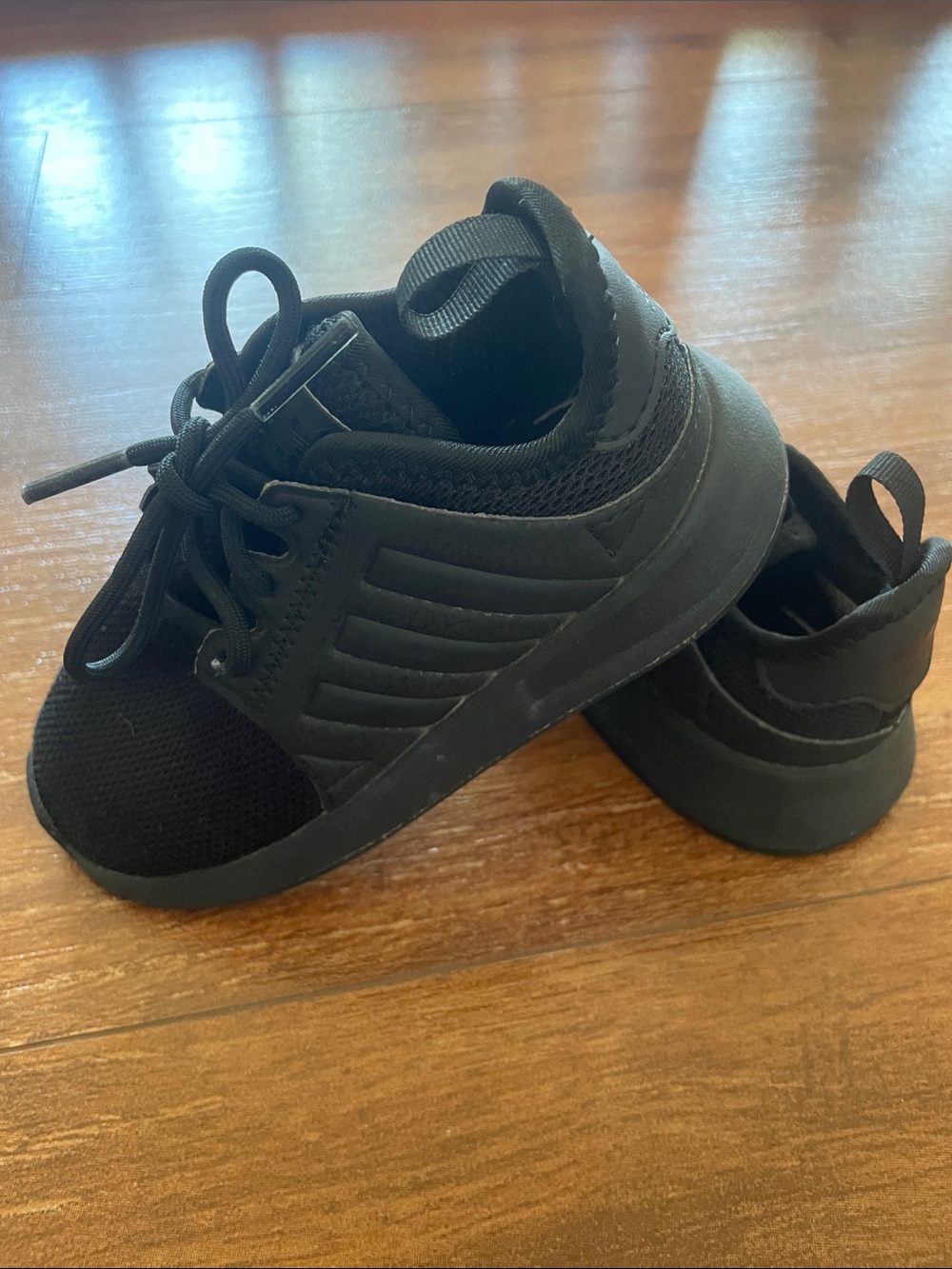 Kids All-Black Athletic Sneakers - Lightweight Comfort